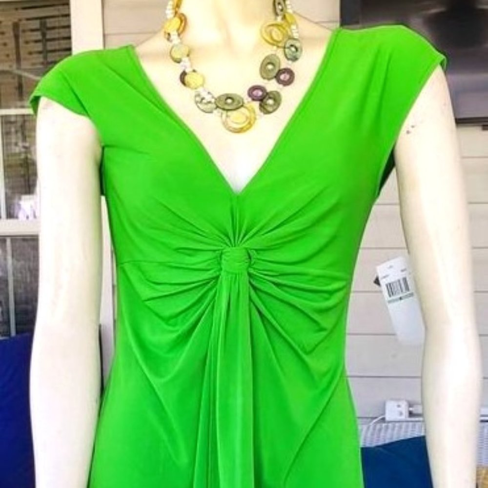 NWT--DESIGNER LIZZATI JERSEY MATERIAL BODYCON RUCHED DRESS
